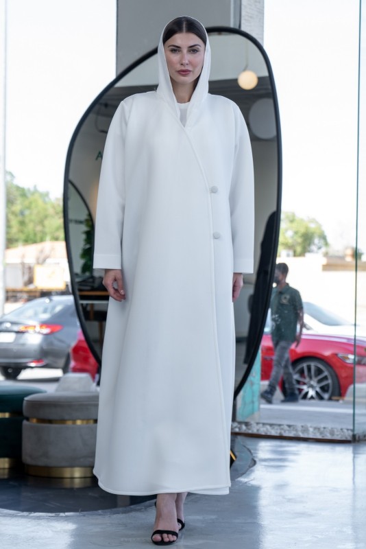 عباية لف بأزرار جانبية